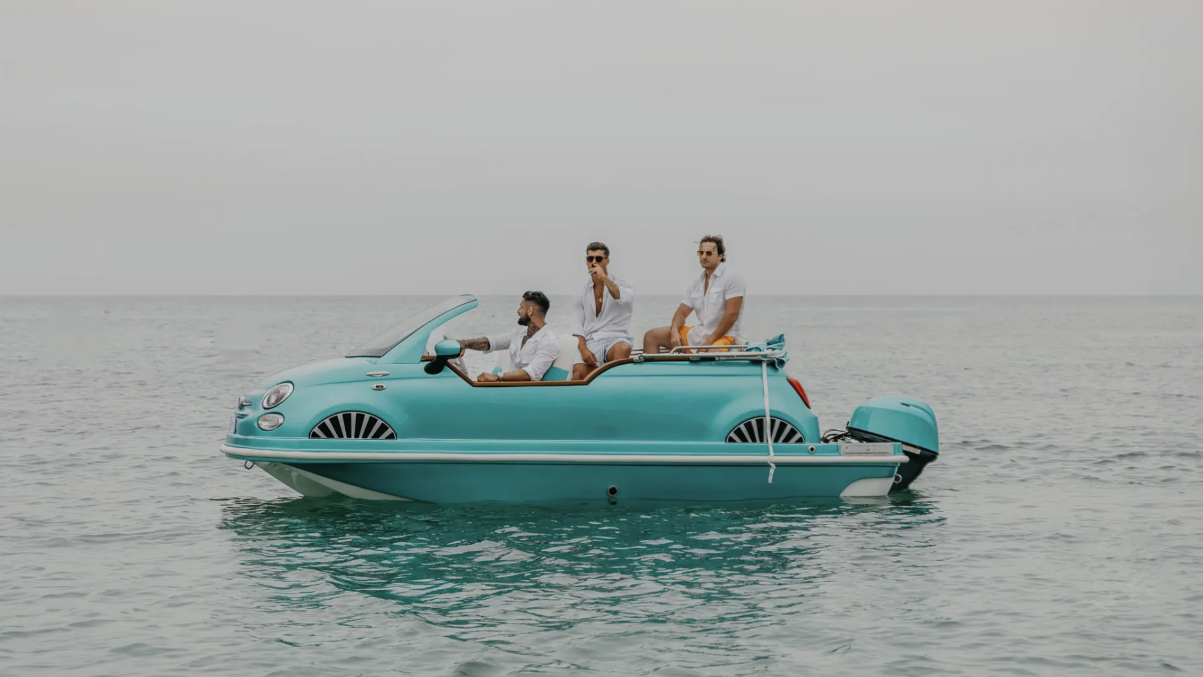 Fiat 500 boat Malta — unique self-drive boat